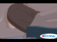 Schoolgirl with large tits sucks classmate s dick and gets fucked